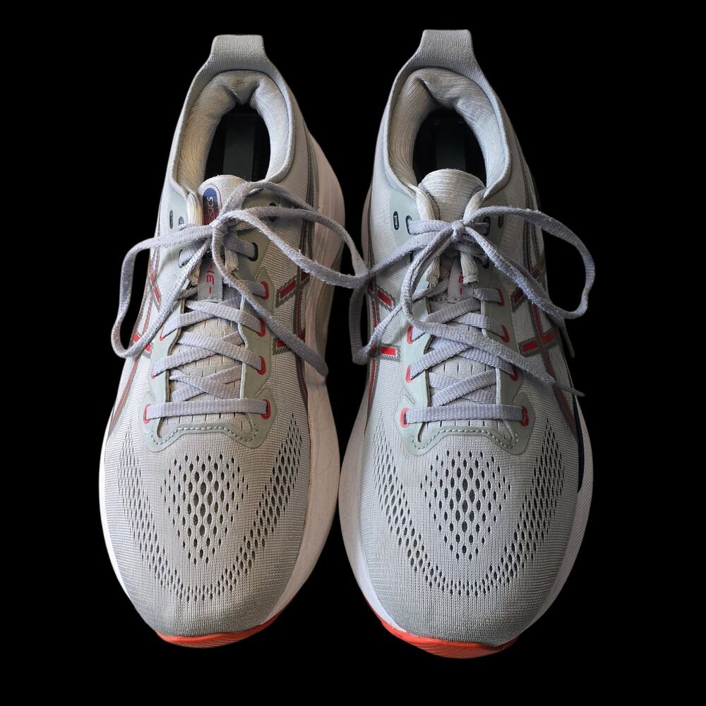Asics Men's Gel - Kayano 31 Running Shoes Piedmont Grey/Fiery Red, Size 10